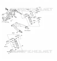 SUSPENSION   SHOCK ABSORBER voor Kawasaki VN1700 CLASSIC TOURER ABS 2010
