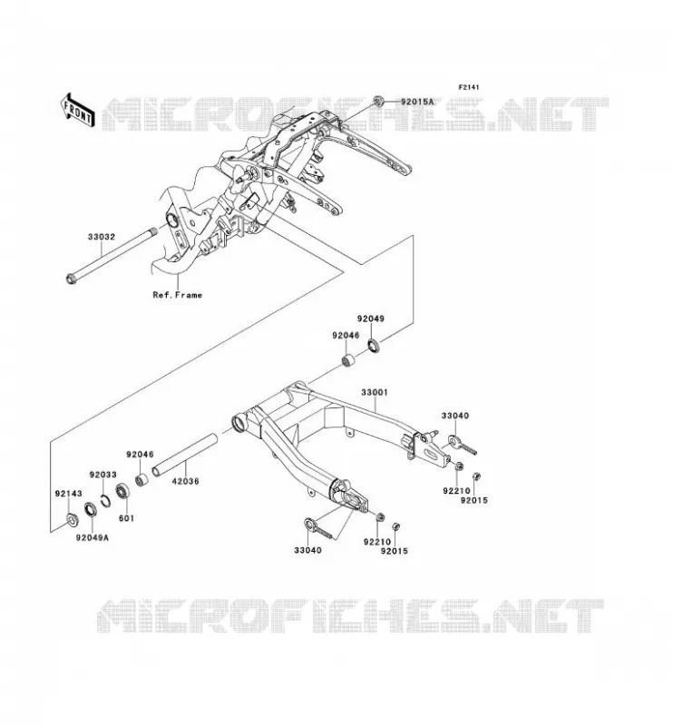 SWINGARM Kawasaki MOTOS 1700 2011 VN1700 CLASSIC TOURER ABS  VN1700DBF