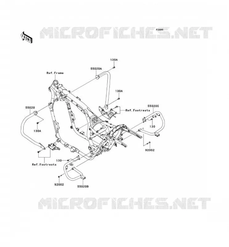 PROTECTION(S) Kawasaki MOTOS 1700 2012 VN1700 CLASSIC TOURER ABS  VN1700DCF