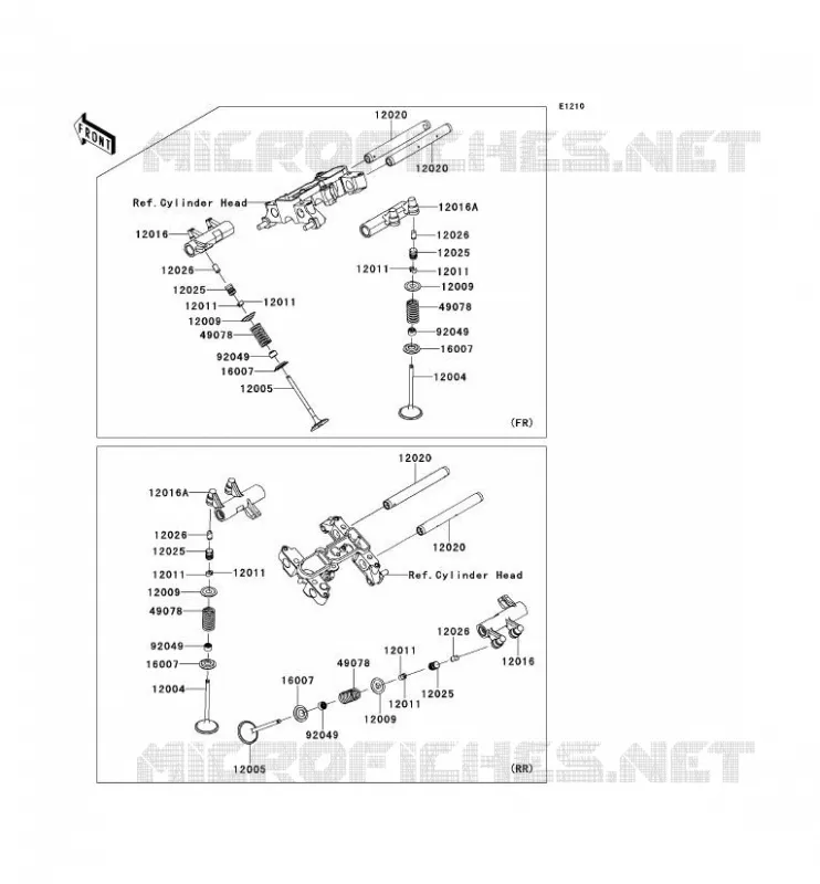 VALVE Kawasaki MOTOS 1700 2012 VN1700 CLASSIC TOURER ABS  VN1700DCF