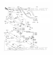 EXHAUST voor Kawasaki VN1700 CLASSIC TOURER ABS 2014