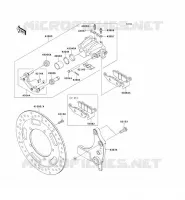 REAR BRAKE voor Kawasaki VN1700 CLASSIC TOURER ABS 2014