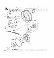 REAR HUB voor Kawasaki VN1700 CLASSIC TOURER ABS 2014