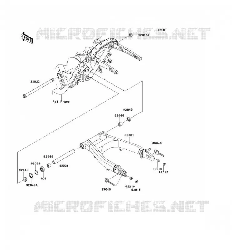 SWINGARM Kawasaki MOTOS 1700 2014 VN1700 CLASSIC TOURER ABS  VN1700DEF
