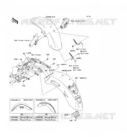 FENDER voor Kawasaki VN1700 CLASSIC 2009