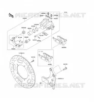 REAR BRAKE voor Kawasaki VN1700 CLASSIC 2009