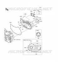 RIGHT ENGINE COVER(S) voor Kawasaki VN1700 CLASSIC 2009