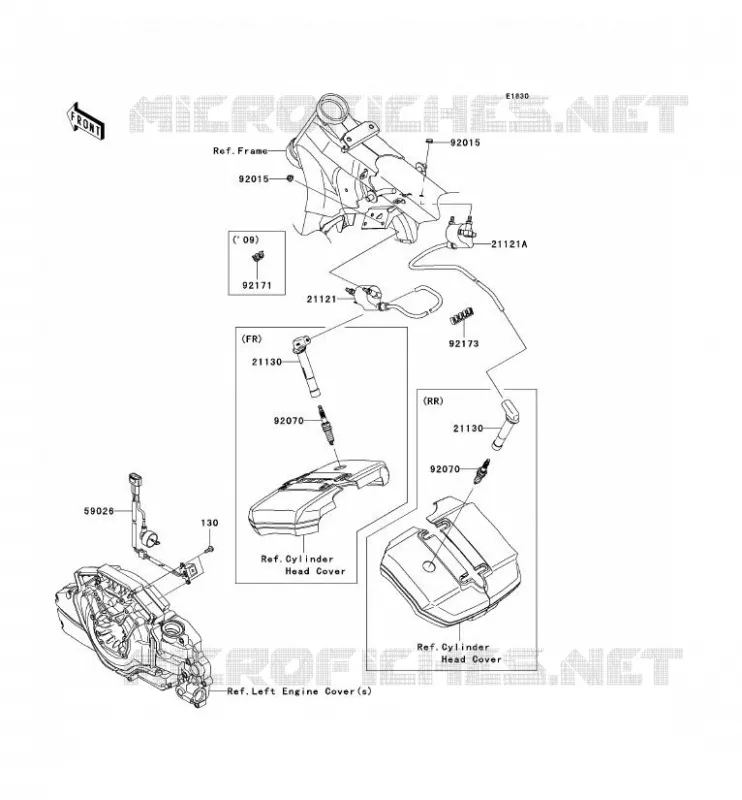 IGNITION SYSTEM Kawasaki MOTOS 1700 2009 VN1700 CLASSIC  VN1700E9F