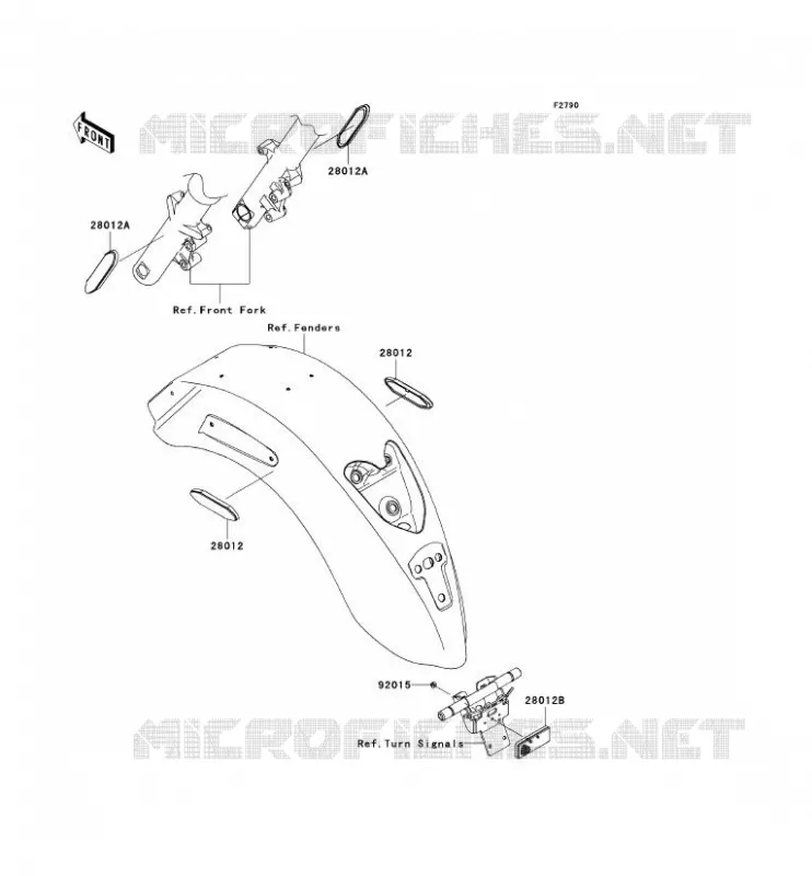 REFLECTOR Kawasaki MOTOS 1700 2009 VN1700 CLASSIC  VN1700E9F