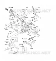 FRAME PARTS (COUVERTURE) voor Kawasaki VN1700 CLASSIC ABS 2010