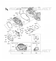 LEFT ENGINE COVER voor Kawasaki VN1700 CLASSIC ABS 2010