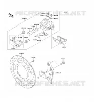 REAR BRAKE voor Kawasaki VN1700 CLASSIC ABS 2010
