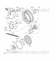 REAR HUB voor Kawasaki VN1700 CLASSIC ABS 2010