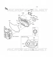 RIGHT ENGINE COVER(S) voor Kawasaki VN1700 CLASSIC ABS 2010