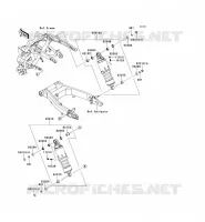 SUSPENSION   SHOCK ABSORBER voor Kawasaki VN1700 CLASSIC ABS 2010