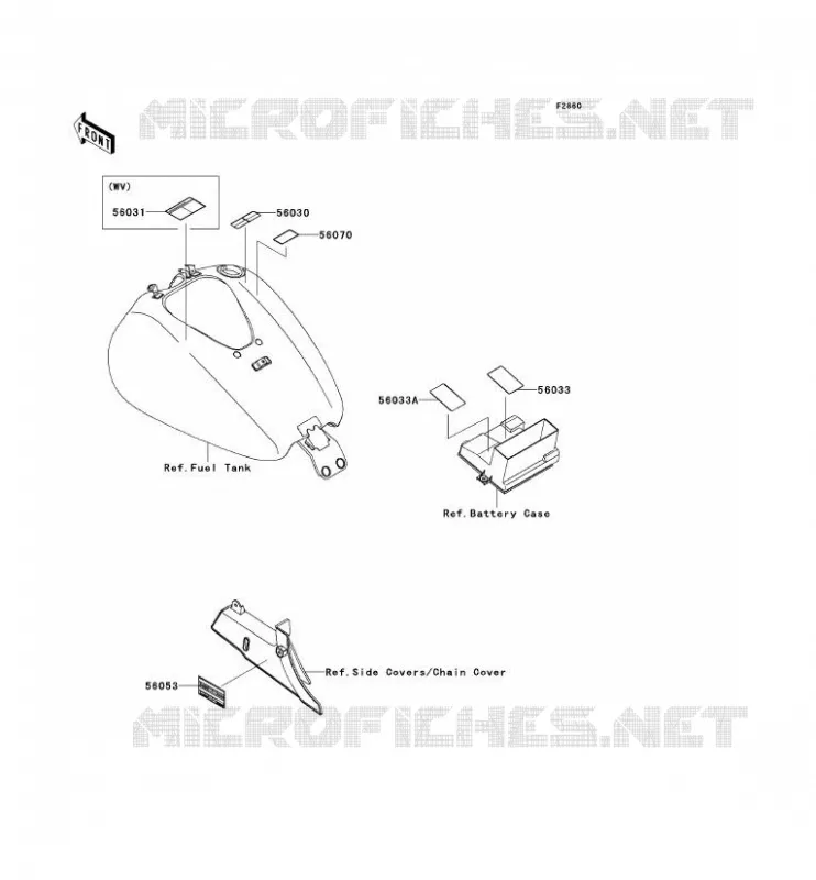 LABELS Kawasaki MOTOS 1700 2010 VN1700 CLASSIC ABS  VN1700FAF