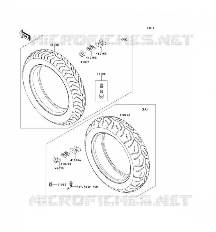 TIRES Kawasaki MOTOS 1700 2011 VN1700 CLASSIC ABS  VN1700FBF
