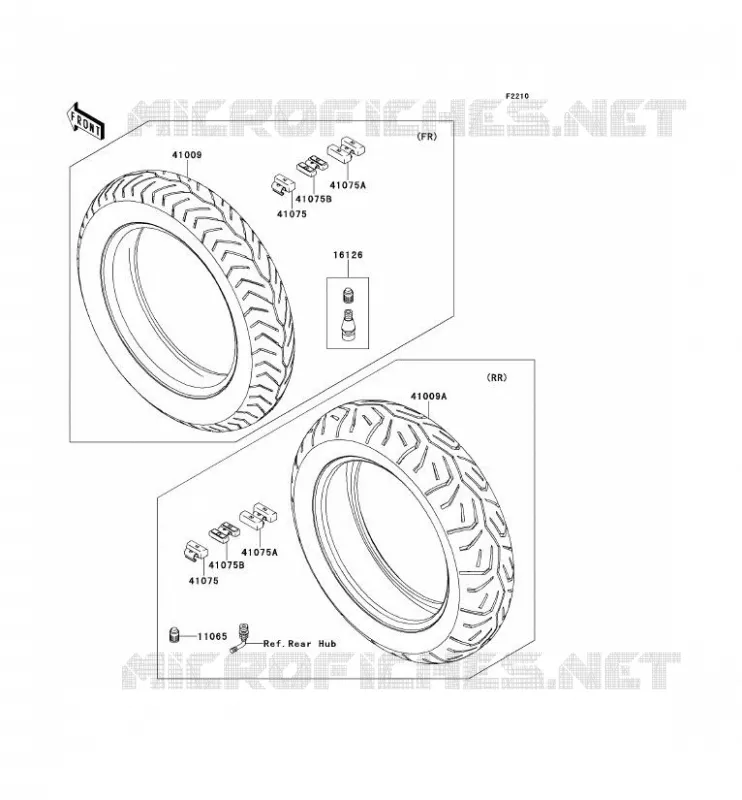 TIRES Kawasaki MOTOS 1700 2012 VN1700 CLASSIC ABS  VN1700FCF