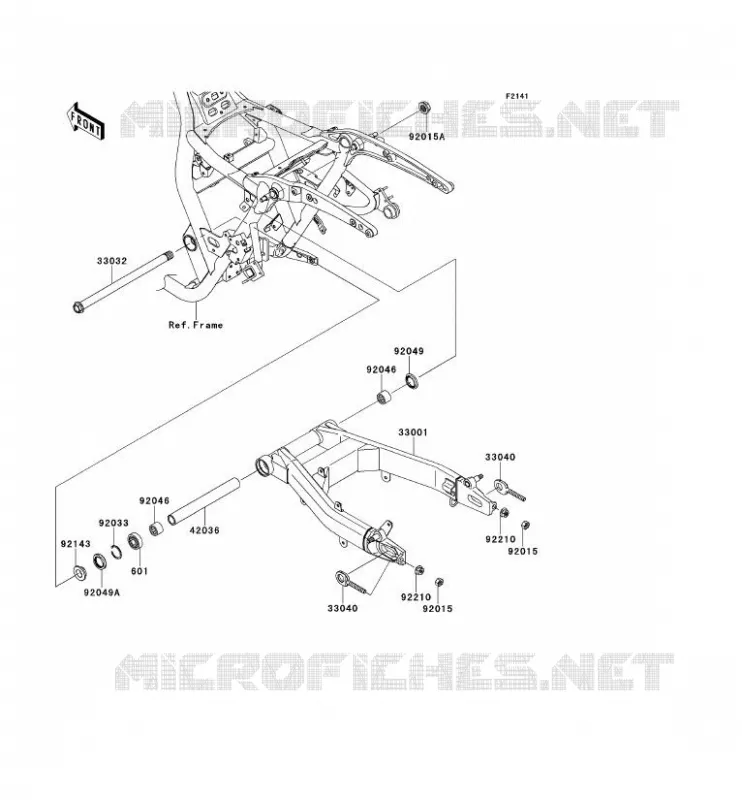SWINGARM Kawasaki MOTOS 1700 2013 VN1700 CLASSIC ABS  VN1700FDF