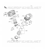 CYLINDER   PISTON  voor Kawasaki VN1700 VAQUERO 2011