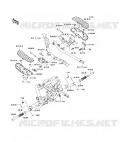 FOOTREST voor Kawasaki VN1700 VAQUERO 2011