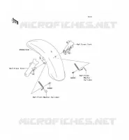 FRONT FENDER voor Kawasaki VN1700 VAQUERO 2011