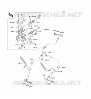 FRONT MASTER CYLINDER voor Kawasaki VN1700 VAQUERO 2011