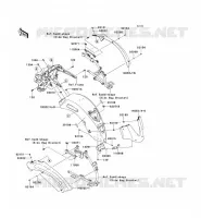 REAR FENDER voor Kawasaki VN1700 VAQUERO 2011