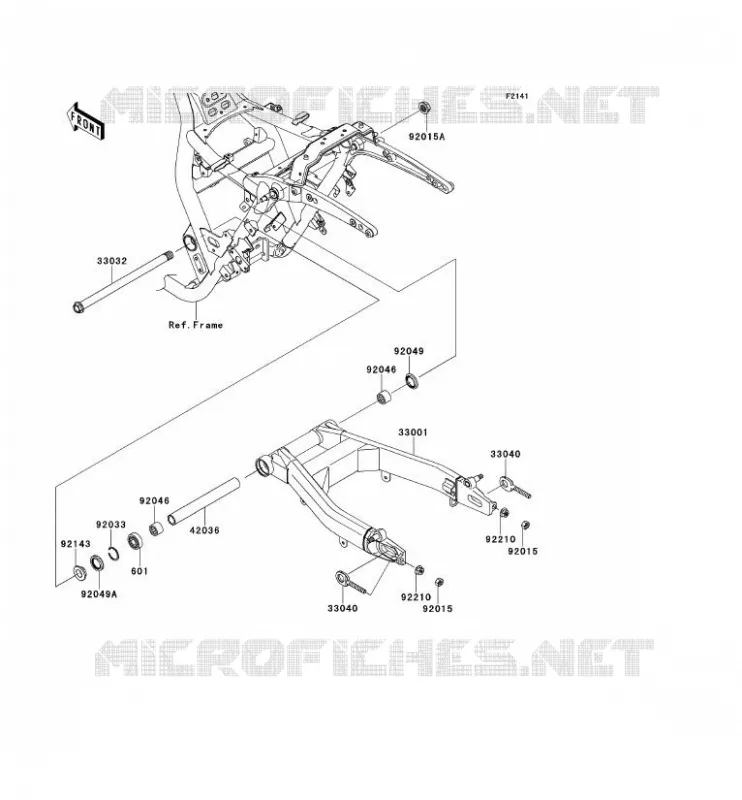 SWINGARM Kawasaki MOTOS 1700 2012 VN1700 VAQUERO  VN1700JCFA
