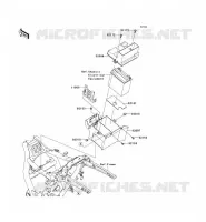 BATTERY BRACKET voor Kawasaki VN1700 VOYAGER CUSTOM ABS 2013