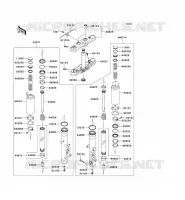 FRONT FORK voor Kawasaki VN1700 VOYAGER CUSTOM ABS 2013