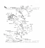REAR FENDER voor Kawasaki VN1700 VOYAGER CUSTOM ABS 2013