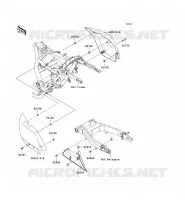 SIDE COVERS   CHAIN COVER voor Kawasaki VN1700 VOYAGER CUSTOM ABS 2013