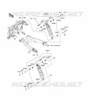 SUSPENSION   SHOCK ABSORBER voor Kawasaki VN1700 VOYAGER CUSTOM ABS 2013