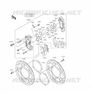 FRONT BRAKE voor Kawasaki VULCAN 1700 VOYAGER CUSTOM ABS 2014