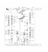FRONT FORK voor Kawasaki VULCAN 1700 VOYAGER CUSTOM ABS 2014