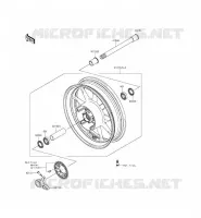 FRONT WHEEL voor Kawasaki VULCAN 1700 VOYAGER CUSTOM ABS 2014