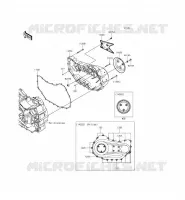 RIGHT ENGINE COVER(S) voor Kawasaki VULCAN 1700 VOYAGER CUSTOM ABS 2014