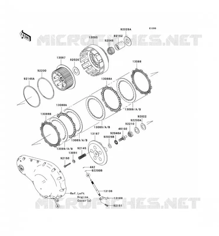 CLUTCH Kawasaki MOTOS 2000 2005 VN2000  VN2000-A2