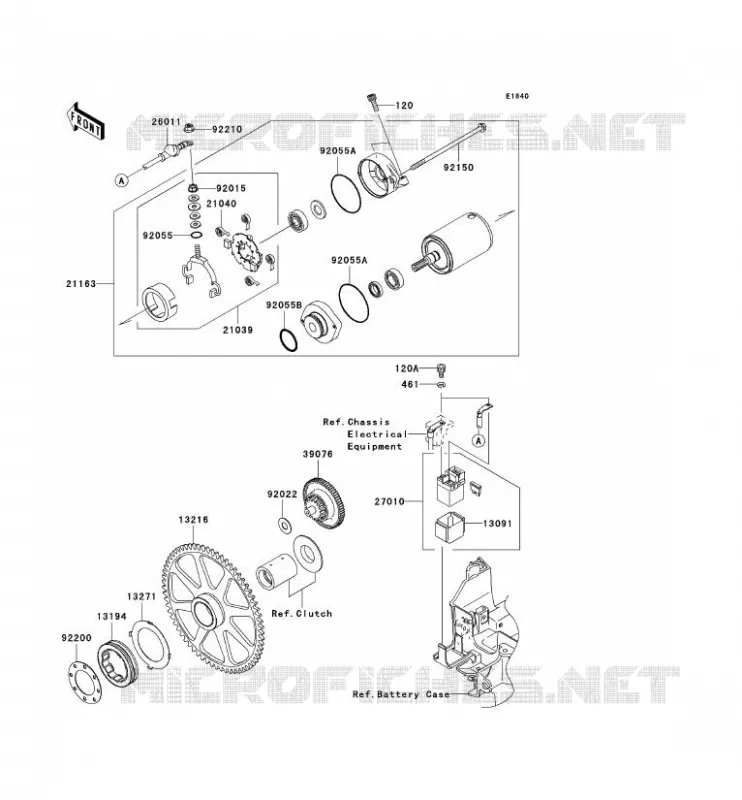 STARTER MOTOR Kawasaki MOTOS 2000 2006 VN2000  VN2000A6F