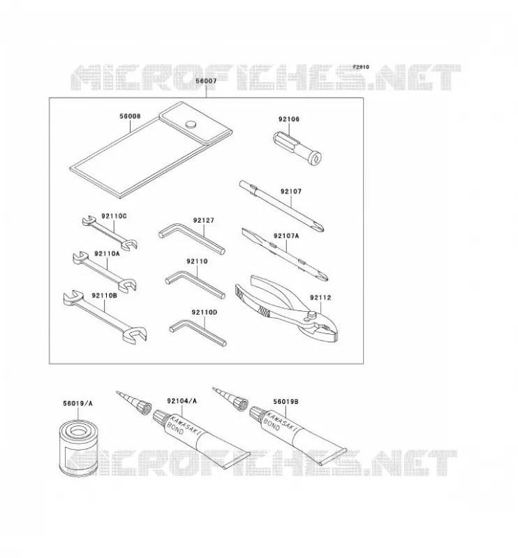 TOOL Kawasaki MOTOS 2000 2006 VN2000  VN2000A6F