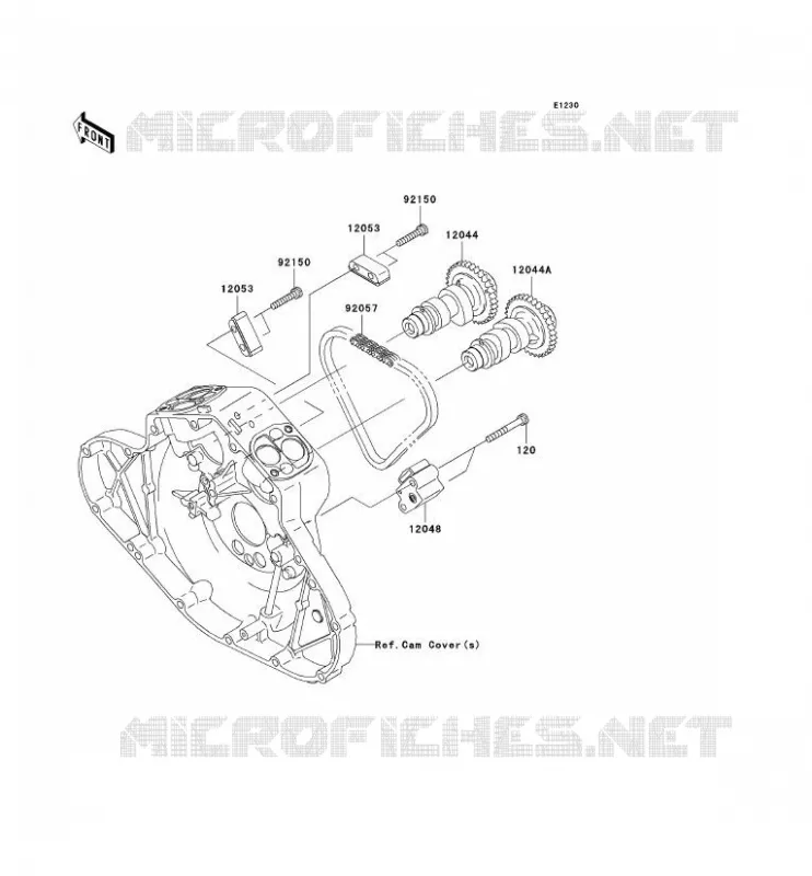 CAMSHAFT - TENSIONER Kawasaki MOTOS 2000 2008 VN2000 CLASSIC  VN2000H8F