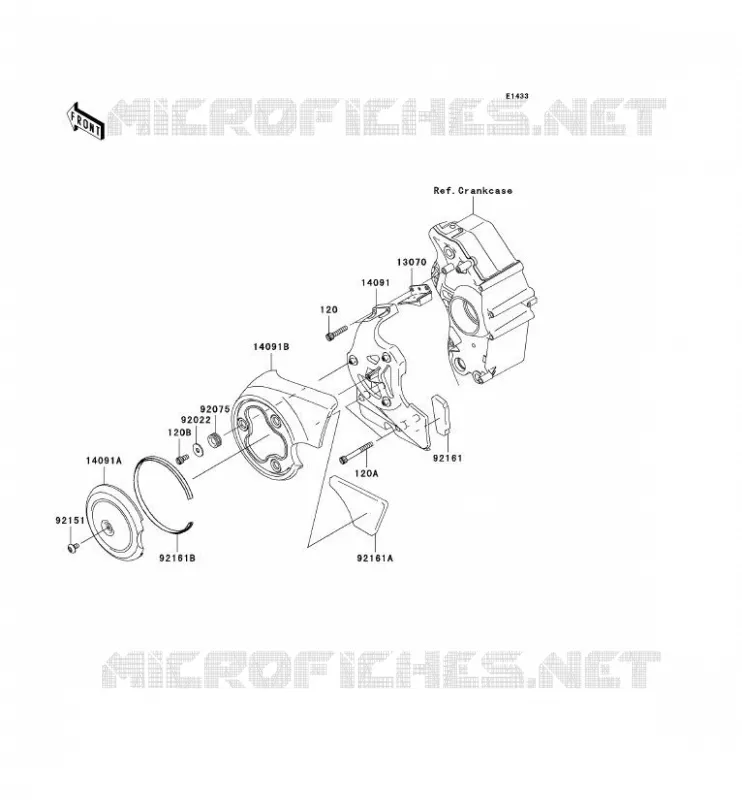 CHAIN COVER Kawasaki MOTOS 2000 2010 VN2000 CLASSIC  VN2000HAF