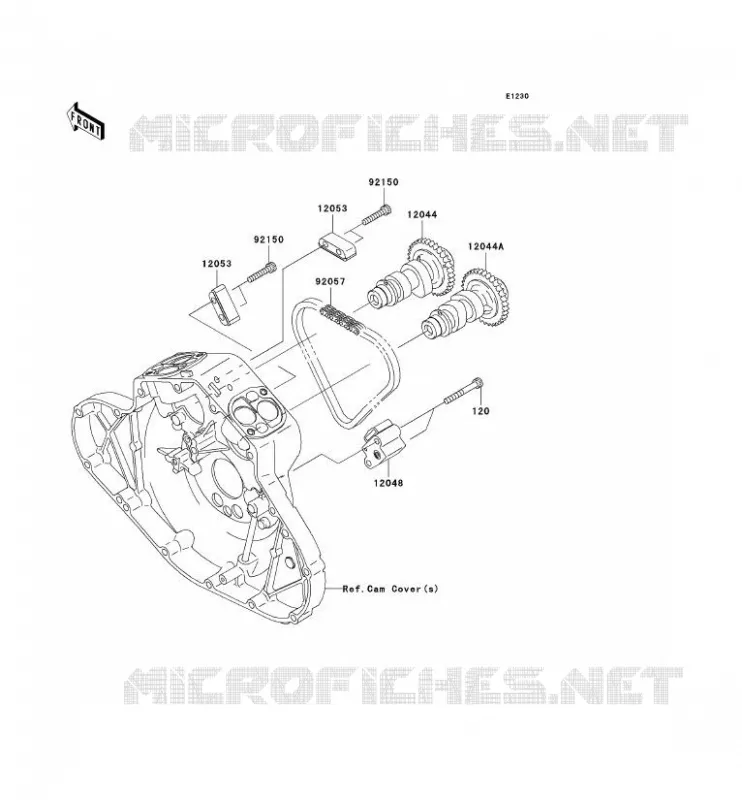 CAMSHAFT - TENSIONER Kawasaki MOTOS 2000 2008 VN2000 CLASSIC LT  VN2000J8F