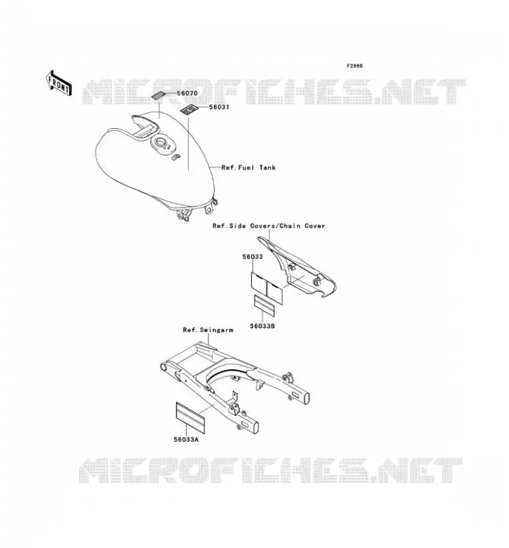 LABELS Kawasaki MOTOS 250 2000 ELIMINATOR 250V  VN250-A3P