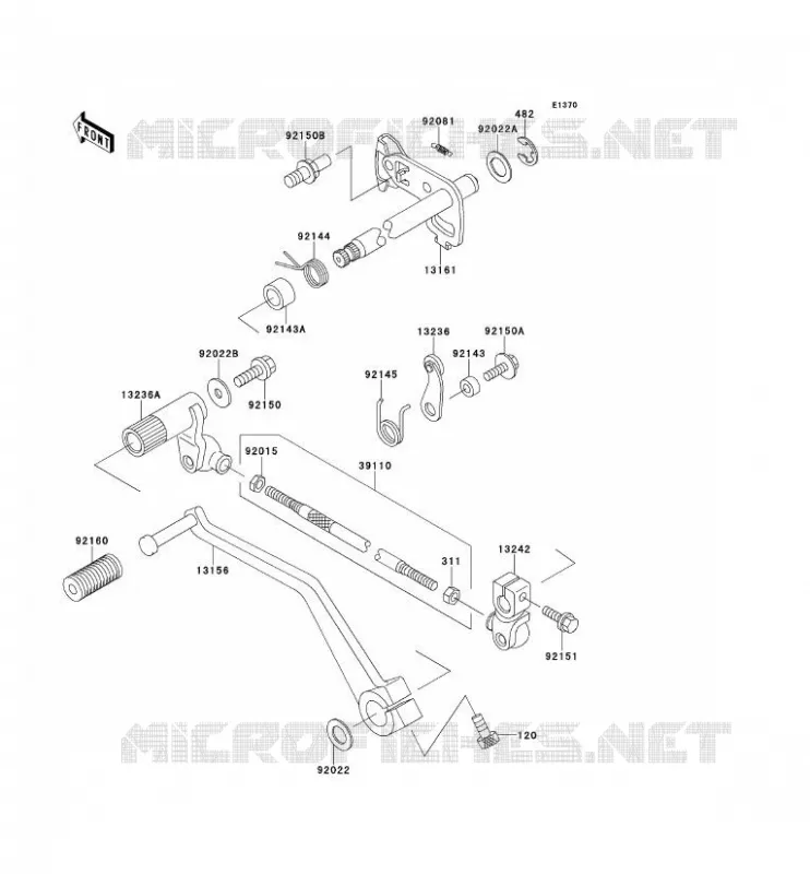 SHIFT Kawasaki MOTOS 250 2000 ELIMINATOR 250V  VN250-A3P