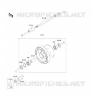 FRONT HUB voor Kawasaki VN800 1995