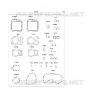 GASKET SET voor Kawasaki VN800 1995