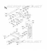 SUSPENSION   SHOCK ABSORBER voor Kawasaki VN800 1995