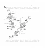 CYLINDER   PISTON  voor Kawasaki VN800 1995